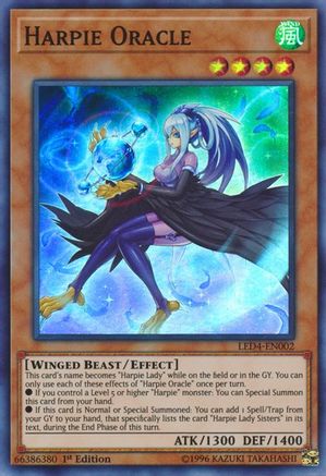 Harpie Oracle (LED4-EN002) - Legendary Duelists: Sisters of the Rose 1st Edition - Premium Yugioh Single from Konami - Just $3.26! Shop now at Game Crave Tournament Store