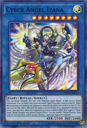 Cyber Angel Izana (LED4-EN012) - Legendary Duelists: Sisters of the Rose 1st Edition - Premium Yugioh Single from Konami - Just $0.70! Shop now at Game Crave Tournament Store