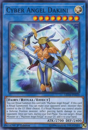 Cyber Angel Dakini (LED4-EN020) - Legendary Duelists: Sisters of the Rose 1st Edition - Premium Yugioh Single from Konami - Just $0.25! Shop now at Game Crave Tournament Store