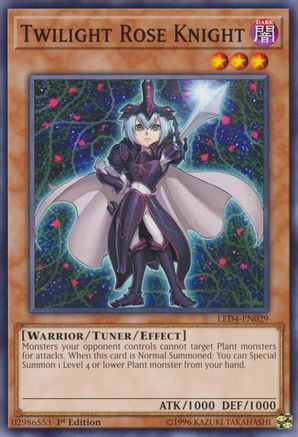 Twilight Rose Knight (LED4-EN029) - Legendary Duelists: Sisters of the Rose 1st Edition - Premium Yugioh Single from Konami - Just $0.08! Shop now at Game Crave Tournament Store