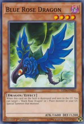 Blue Rose Dragon (LED4-EN031) - Legendary Duelists: Sisters of the Rose 1st Edition - Premium Yugioh Single from Konami - Just $0.08! Shop now at Game Crave Tournament Store
