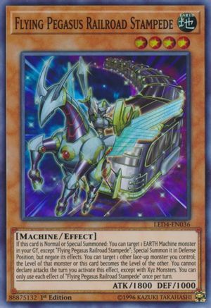 Flying Pegasus Railroad Stampede (LED4-EN036) - Legendary Duelists: Sisters of the Rose 1st Edition - Premium Yugioh Single from Konami - Just $2.02! Shop now at Game Crave Tournament Store