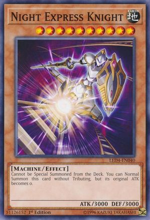 Night Express Knight (LED4-EN040) - Legendary Duelists: Sisters of the Rose 1st Edition - Premium Yugioh Single from Konami - Just $0.08! Shop now at Game Crave Tournament Store
