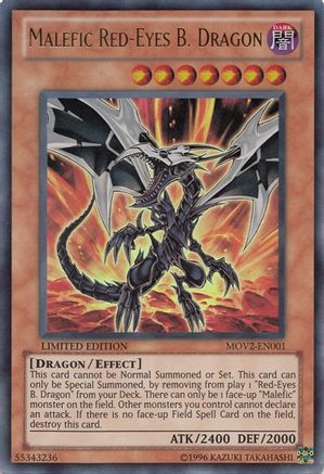 Malefic Red-Eyes B. Dragon (MOV2-EN001) - Bonds Beyond Time Movie Pack Limited - Premium Yugioh Single from Konami - Just $1.35! Shop now at Game Crave Tournament Store