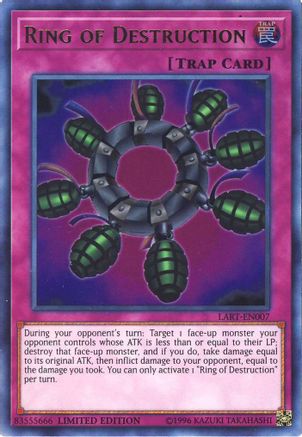 Ring of Destruction (LART-EN007) - The Lost Art Promotion Limited - Premium Yugioh Single from Konami - Just $5.62! Shop now at Game Crave Tournament Store