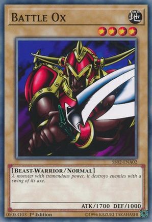 Battle Ox (SS02-ENA02) - Speed Duel Decks: Duelists of Tomorrow 1st Edition - Premium Yugioh Single from Konami - Just $0.25! Shop now at Game Crave Tournament Store