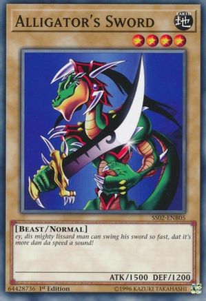 Alligator's Sword (SS02-ENB05) - Speed Duel Decks: Duelists of Tomorrow 1st Edition - Premium Yugioh Single from Konami - Just $0.25! Shop now at Game Crave Tournament Store