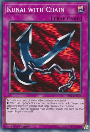 Kunai with Chain (SS02-ENB18) - Speed Duel Decks: Duelists of Tomorrow 1st Edition - Premium Yugioh Single from Konami - Just $0.34! Shop now at Game Crave Tournament Store