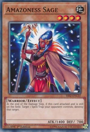 Amazoness Sage (SS02-ENC07) - Speed Duel Decks: Duelists of Tomorrow 1st Edition - Premium Yugioh Single from Konami - Just $0.08! Shop now at Game Crave Tournament Store