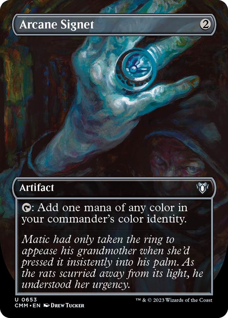 Arcane Signet (CMM-653) - Commander Masters (Borderless) - Premium MTG Single from Wizards of the Coast - Just $0.75! Shop now at Game Crave Tournament Store