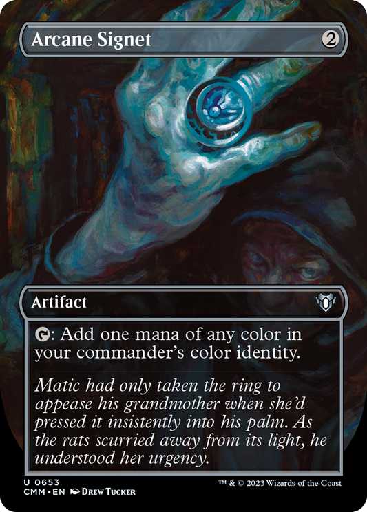 Arcane Signet (CMM-653) - Commander Masters (Borderless) - Premium MTG Single from Wizards of the Coast - Just $0.75! Shop now at Game Crave Tournament Store