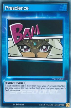 Prescience (SS01-ENBS1) - Speed Duel Decks: Destiny Masters 1st Edition - Premium Yugioh Single from Konami - Just $0.25! Shop now at Game Crave Tournament Store