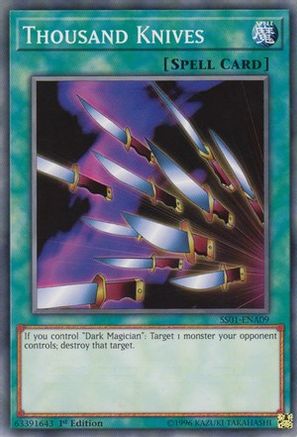 Thousand Knives (SS01-ENA09) - Speed Duel Decks: Destiny Masters 1st Edition - Premium Yugioh Single from Konami - Just $0.25! Shop now at Game Crave Tournament Store