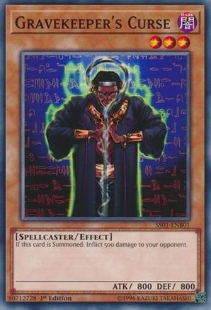 Gravekeeper's Curse (SS01-ENB01) - Speed Duel Decks: Destiny Masters 1st Edition - Premium Yugioh Single from Konami - Just $0.25! Shop now at Game Crave Tournament Store