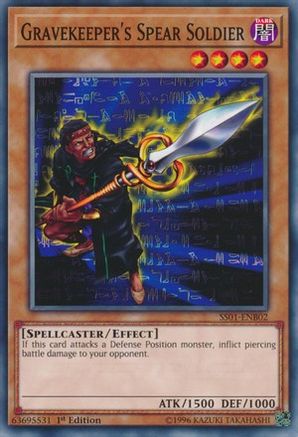 Gravekeeper's Spear Soldier (SS01-ENB02) - Speed Duel Decks: Destiny Masters 1st Edition - Premium Yugioh Single from Konami - Just $0.11! Shop now at Game Crave Tournament Store