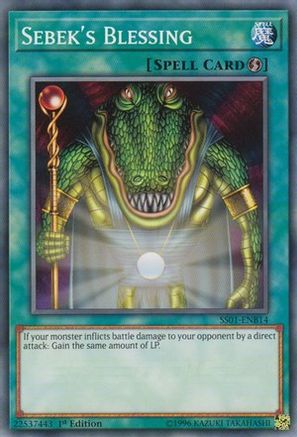 Sebek's Blessing (SS01-ENB14) - Speed Duel Decks: Destiny Masters 1st Edition - Premium Yugioh Single from Konami - Just $0.25! Shop now at Game Crave Tournament Store
