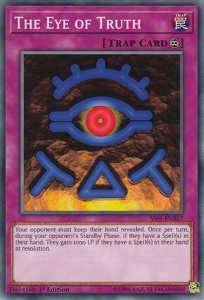 The Eye of Truth (SS01-ENB17) - Speed Duel Decks: Destiny Masters 1st Edition - Premium Yugioh Single from Konami - Just $0.25! Shop now at Game Crave Tournament Store