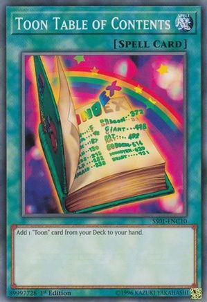 Toon Table of Contents (SS01-ENC10) - Speed Duel Decks: Destiny Masters 1st Edition - Premium Yugioh Single from Konami - Just $0.72! Shop now at Game Crave Tournament Store