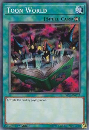 Toon World (SS01-ENC12) - Speed Duel Decks: Destiny Masters 1st Edition - Premium Yugioh Single from Konami - Just $0.25! Shop now at Game Crave Tournament Store