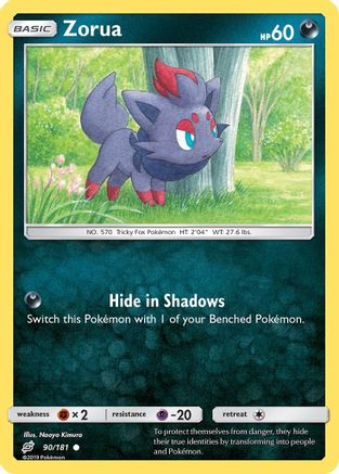 Zorua 90/181 - Team Up - Premium Pokemon Single from Nintendo - Just $0.26! Shop now at Game Crave Tournament Store