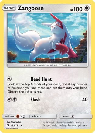 Zangoose 132/181 - Team Up Holofoil - Premium Pokemon Single from Nintendo - Just $0.51! Shop now at Game Crave Tournament Store