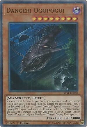 Danger! Ogopogo! (SAST-EN000) - Savage Strike Unlimited - Premium Yugioh Single from Konami - Just $1.04! Shop now at Game Crave Tournament Store