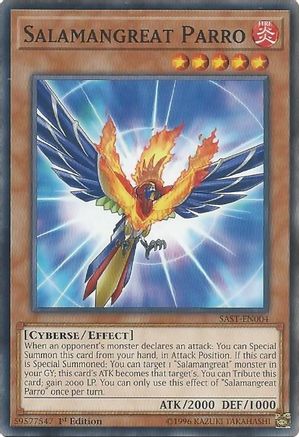 Salamangreat Parro (SAST-EN004) - Savage Strike 1st Edition - Premium Yugioh Single from Konami - Just $0.25! Shop now at Game Crave Tournament Store