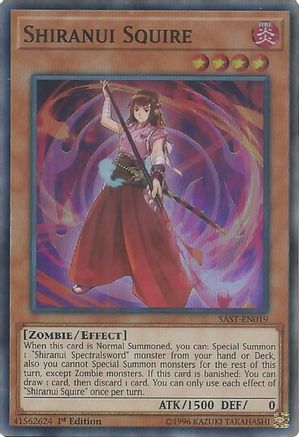 Shiranui Squire (SAST-EN019) - Savage Strike Unlimited - Premium Yugioh Single from Konami - Just $0.42! Shop now at Game Crave Tournament Store