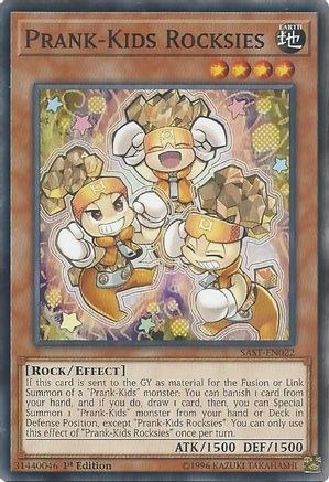 Prank-Kids Rocksies (SAST-EN022) - Savage Strike 1st Edition - Premium Yugioh Single from Konami - Just $0.25! Shop now at Game Crave Tournament Store