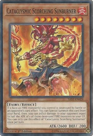 Cataclysmic Scorching Sunburner (SAST-EN028) - Savage Strike Unlimited - Premium Yugioh Single from Konami - Just $0.25! Shop now at Game Crave Tournament Store