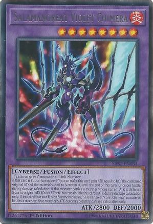 Salamangreat Violet Chimera (SAST-EN034) - Savage Strike Unlimited - Premium Yugioh Single from Konami - Just $0.25! Shop now at Game Crave Tournament Store