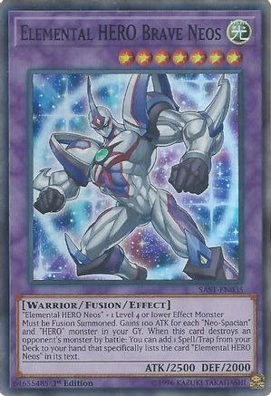 Elemental HERO Brave Neos (SAST-EN035) - Savage Strike Unlimited - Premium Yugioh Single from Konami - Just $0.86! Shop now at Game Crave Tournament Store