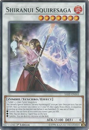 Shiranui Squiresaga (SAST-EN041) - Savage Strike 1st Edition - Premium Yugioh Single from Konami - Just $0.25! Shop now at Game Crave Tournament Store