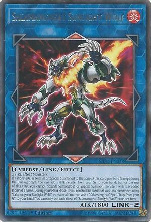 Salamangreat Sunlight Wolf (SAST-EN048) - Savage Strike Unlimited - Premium Yugioh Single from Konami - Just $0.66! Shop now at Game Crave Tournament Store