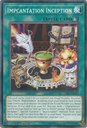 Impcantation Inception (SAST-EN065) - Savage Strike 1st Edition - Premium Yugioh Single from Konami - Just $0.42! Shop now at Game Crave Tournament Store
