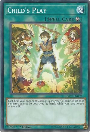 Child's Play (SAST-EN069) - Savage Strike 1st Edition - Premium Yugioh Single from Konami - Just $0.26! Shop now at Game Crave Tournament Store