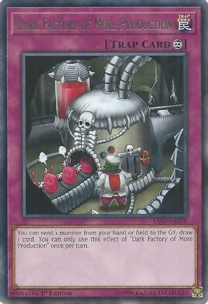 Dark Factory of More Production (SAST-EN078) - Savage Strike 1st Edition - Premium Yugioh Single from Konami - Just $0.25! Shop now at Game Crave Tournament Store