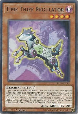 Time Thief Regulator (SAST-EN084) - Savage Strike 1st Edition - Premium Yugioh Single from Konami - Just $0.25! Shop now at Game Crave Tournament Store