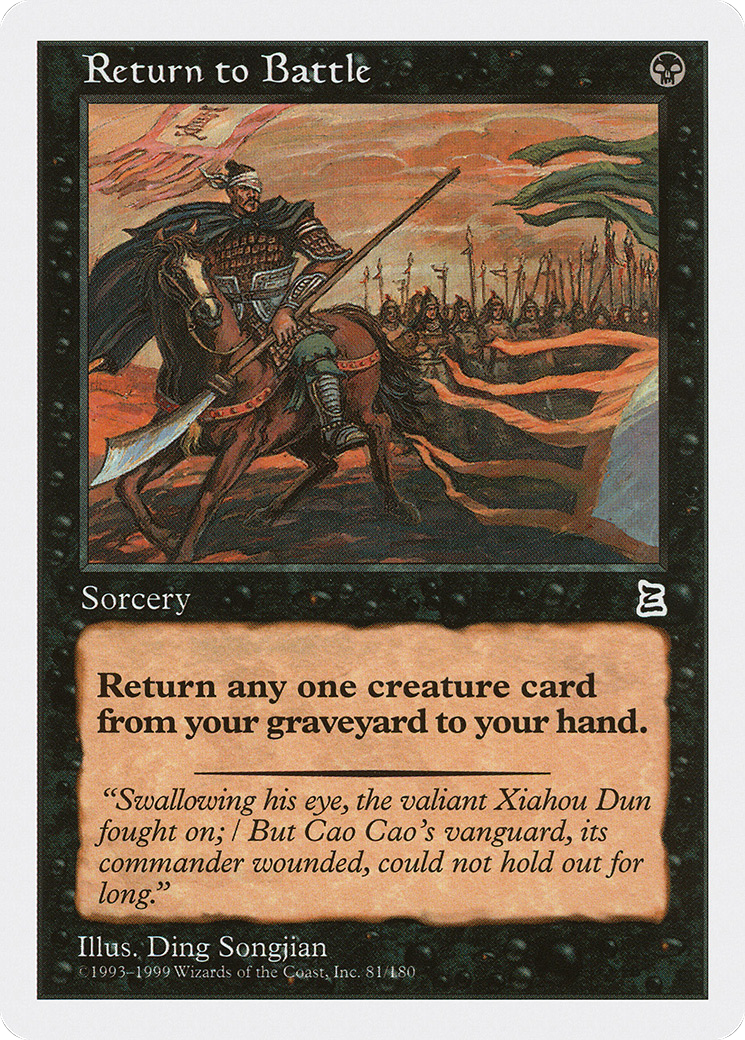 Return to Battle (PTK-081) - Portal Three Kingdoms - Premium MTG Single from Wizards of the Coast - Just $0.76! Shop now at Game Crave Tournament Store