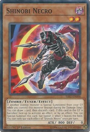 Shinobi Necro (SAST-EN098) - Savage Strike 1st Edition - Premium Yugioh Single from Konami - Just $0.23! Shop now at Game Crave Tournament Store