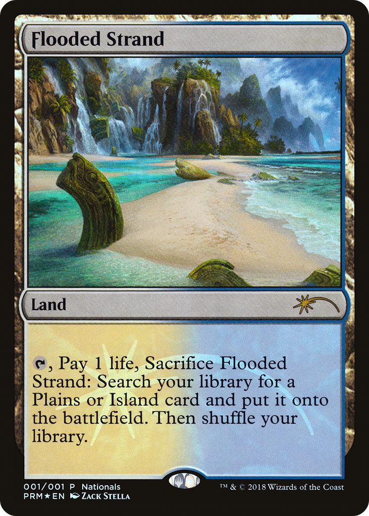 Flooded Strand (PNAT-2018) - Nationals Promos Foil - Premium MTG Single from Wizards of the Coast - Just $6.82! Shop now at Game Crave Tournament Store