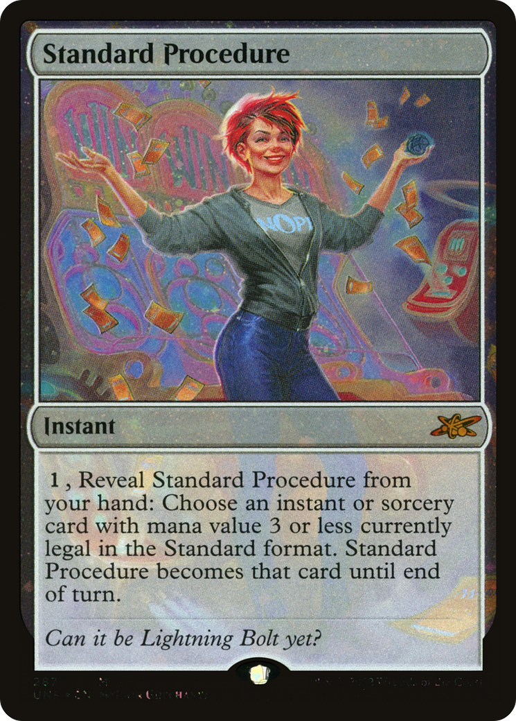 Standard Procedure (UNF-287) - Unfinity Foil - Premium MTG Single from Wizards of the Coast - Just $0.08! Shop now at Game Crave Tournament Store