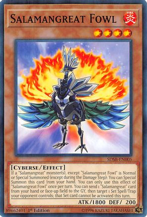 Salamangreat Fowl (SDSB-EN005) - Structure Deck: Soulburner 1st Edition - Premium Yugioh Single from Konami - Just $0.13! Shop now at Game Crave Tournament Store