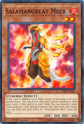 Salamangreat Meer (SDSB-EN007) - Structure Deck: Soulburner 1st Edition - Premium Yugioh Single from Konami - Just $0.25! Shop now at Game Crave Tournament Store