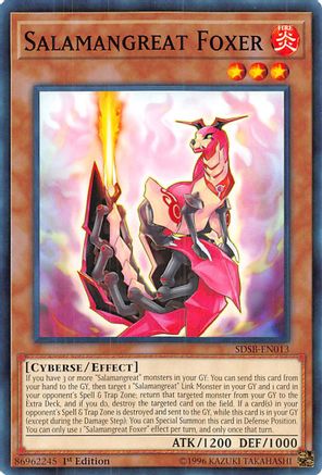 Salamangreat Foxer (SDSB-EN013) - Structure Deck: Soulburner 1st Edition - Premium Yugioh Single from Konami - Just $0.25! Shop now at Game Crave Tournament Store