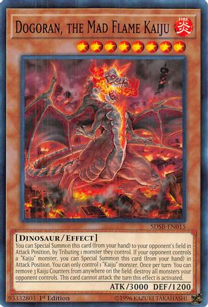 Dogoran, the Mad Flame Kaiju (SDSB-EN015) - Structure Deck: Soulburner 1st Edition - Premium Yugioh Single from Konami - Just $0.73! Shop now at Game Crave Tournament Store