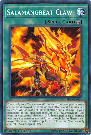Salamangreat Claw (SDSB-EN024) - Structure Deck: Soulburner 1st Edition - Premium Yugioh Single from Konami - Just $0.24! Shop now at Game Crave Tournament Store