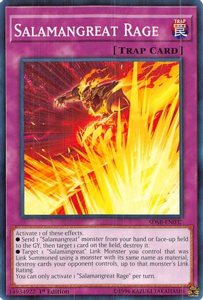 Salamangreat Rage (SDSB-EN032) - Structure Deck: Soulburner 1st Edition - Premium Yugioh Single from Konami - Just $0.25! Shop now at Game Crave Tournament Store