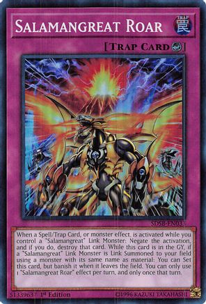 Salamangreat Roar (SDSB-EN033) - Structure Deck: Soulburner 1st Edition - Premium Yugioh Single from Konami - Just $0.28! Shop now at Game Crave Tournament Store