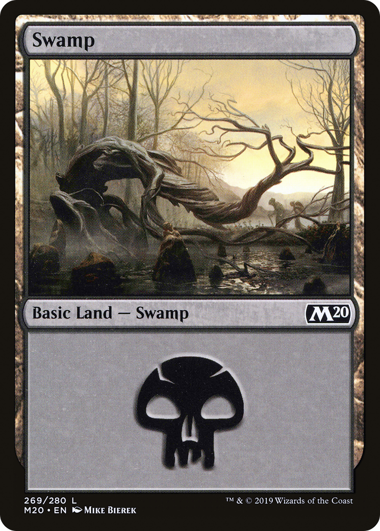 Swamp (M20-269) - Core Set 2020 - Premium MTG Single from Wizards of the Coast - Just $0.12! Shop now at Game Crave Tournament Store